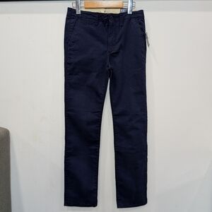 GAP | Boys Navy Adjustable Waist Lived In Chino w/ Washwell Uniform Pants
